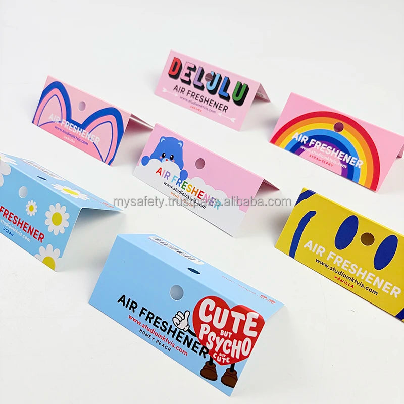 Low MOQ Customized Vintage Eco-Friendly Washable Solid Color Printed Paper Head Cards Sequins Safety Pin Personalized Tags MegaBDM