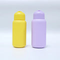 New Design HDPE Flip Top Lid Bottle 200ml 250ml 300ml 350ml Packaging Round Empty Shampoo & Lotion Bottles