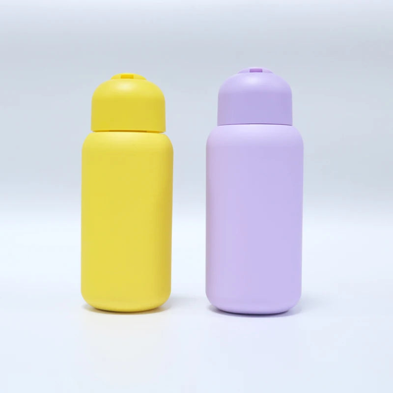 New Design HDPE Flip Top Lid Bottle 200ml 250ml 300ml 350ml Packaging Round Empty Shampoo & Lotion Bottles