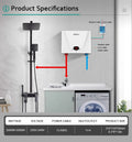 220V 5500W Instant Tankless Electric Kitchen Bathroom Under Sink Instantaneous Power Heating Water Heater
