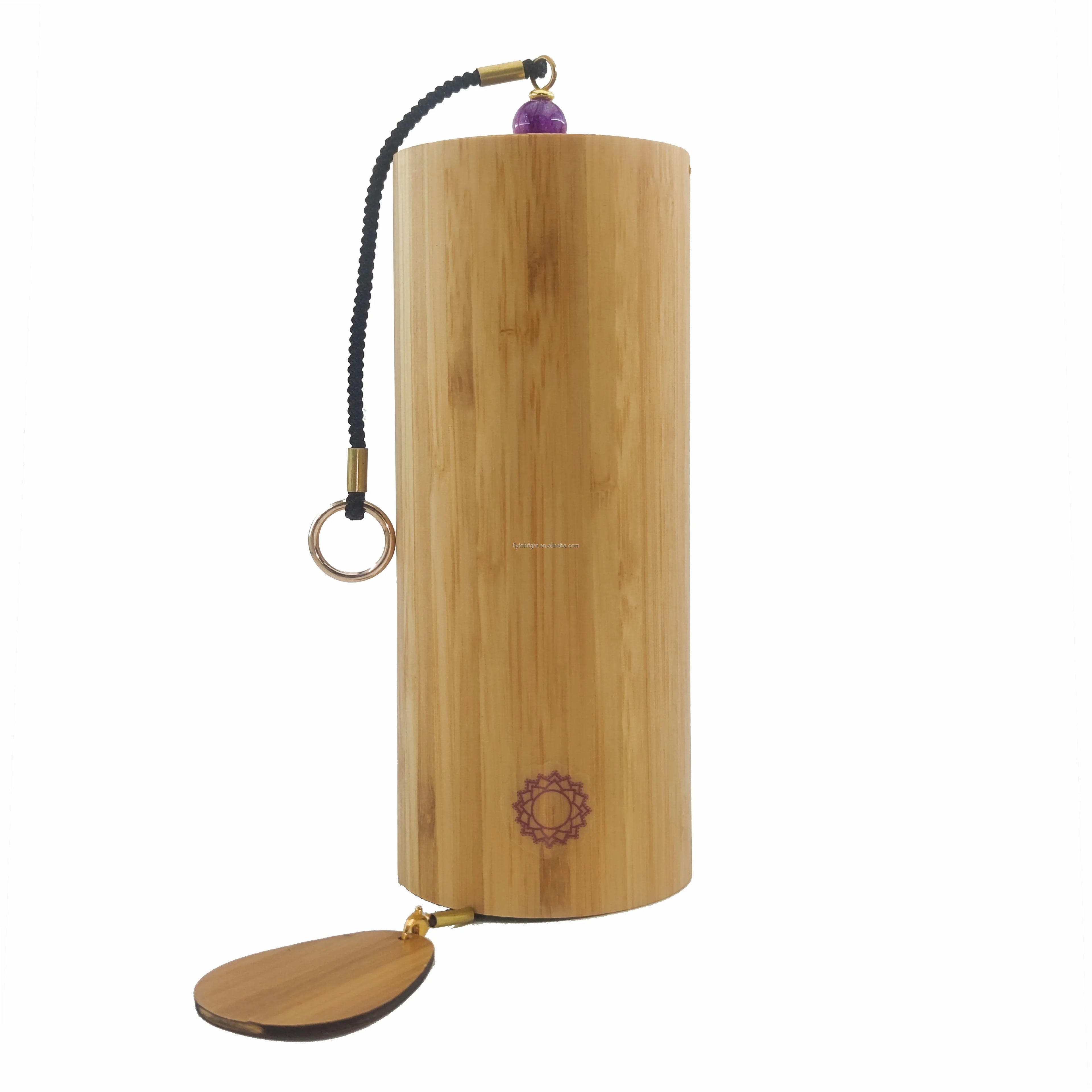 Ko_shi Hokema Shanti Handbells Chakra Bamboo Wind Chimes Bells Terra Carillon Artigianale for Meditation Yoga Sound Healing