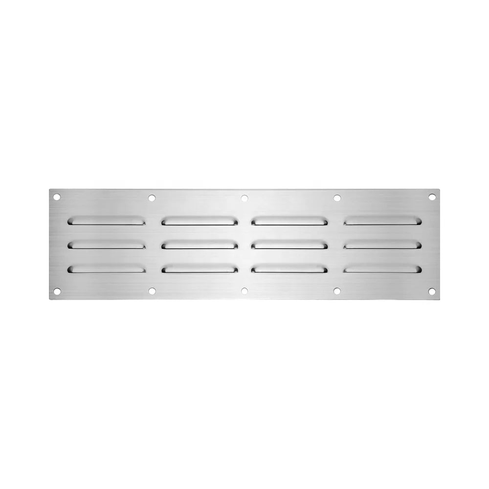 Stainless Steel 15\" X 4-1/2\" Venting Panel for Outdoor Kitchen Masonry Fire Pits Venting Hardware