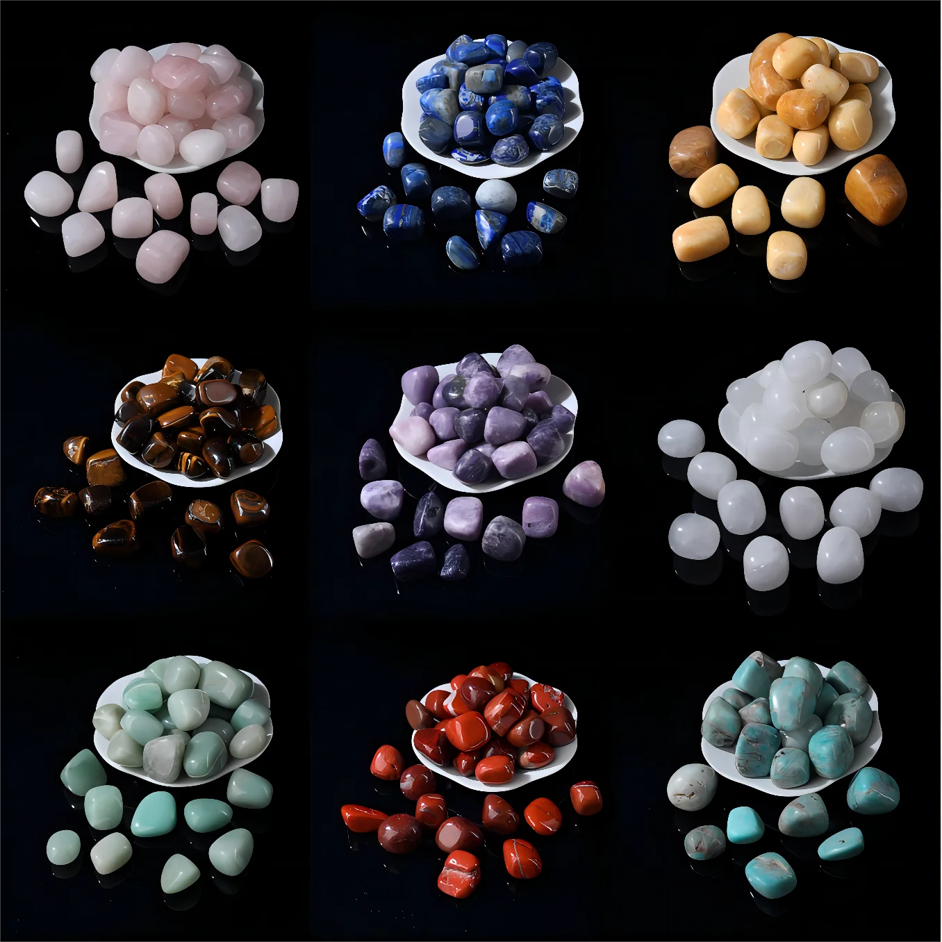 Wholesale Irregular Polished Natural Gemstone Healing Crystals Big Raw Tumbled Stones for Jewelry Making Feng Shui  Home Decor