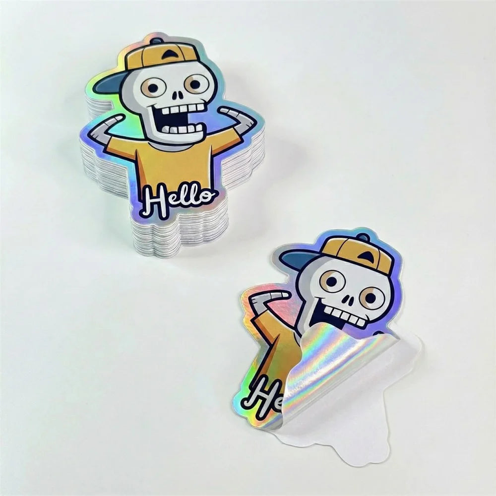 Custom Personalized Products Private Custom Holographic Die Cut Vinyl Uv Protection Waterproof Sticker Label