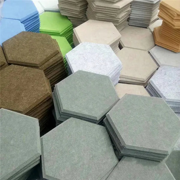 Studio Decorative Recording Studio Pet Panels Acoustic Hexagon Polyester Fiber Acoustic Panel