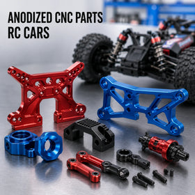 Durable Upgraded CNC Aluminum Parts with Color Anodizing Custom Machining for Traxxas RC Cars