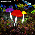 Momovalley 3D Yellow Cute Charm Lighted Illuminated Statue Ornament Shape Style Led Mushroom Lamp Garden Lighting