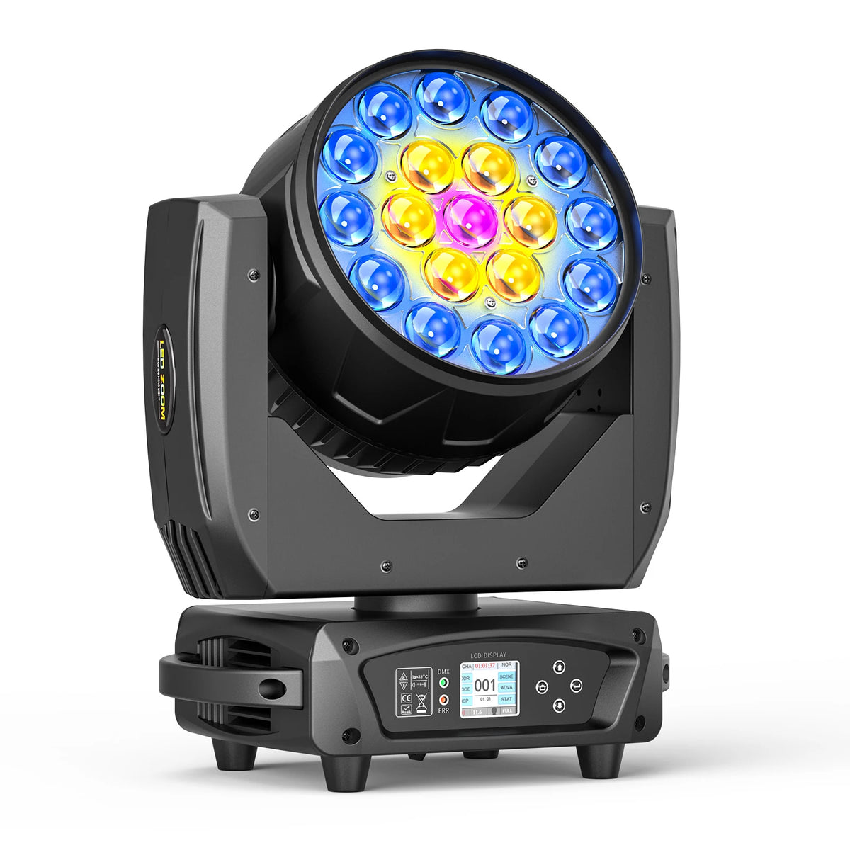 U`King 19x10w Wash Zoom Effect Stage Light 4in1 Rgbw LED Beam Moving Head Lights MegaBDM