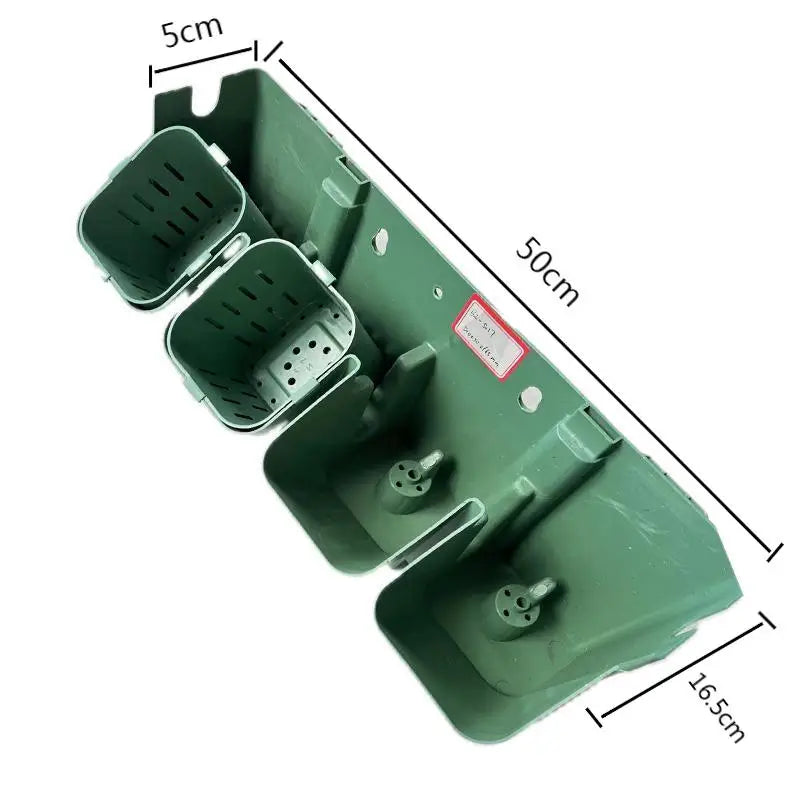 Eye Catching 4holes Stackable Vertical  Flower Plant Pot for Outdoor Grass Green Wall