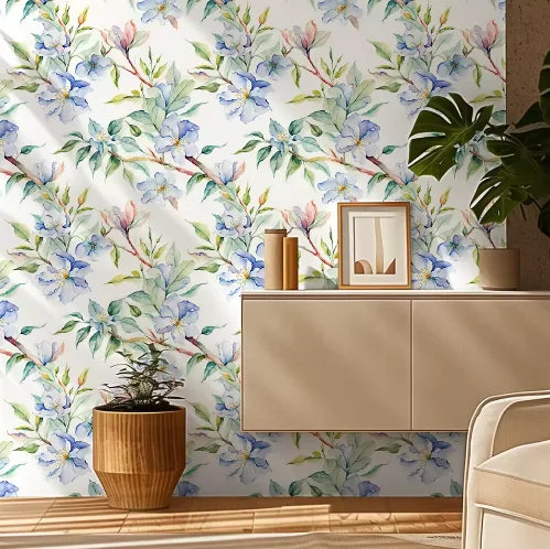 OEM Wholesale Factory Peel and Stick Green Leaf Garden Home Decoration Stickers Wall Poster Wallpaper
