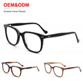 Luxury Unisex Acetate Optical Glasses Frame Anti-Blue Light Square Full Rim Square Anti-Radiation OEM Wholesale High-end