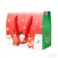Christmas Gift Coated Paper Boxes Hot Sale Handmade Christmas Gift Bags with Ribbon for Craft & Candle Packaging