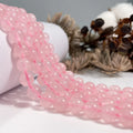 Wholesale Rose Quartz Loose Gemstone Natural Beads for Jewelry Making DIY No Dyeing No Heating 4mm 8mm 12mm pink Beads