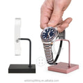 13.5 CM Stainless Steel Custom logo Rose Gold showcase Watch Display Stand