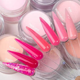 Low Price Hot Sell 2-in-1 EMA Acrylic Nails Powder Cover Nude Pink Cruelty Free 2000+ Colors for Nail Extension
