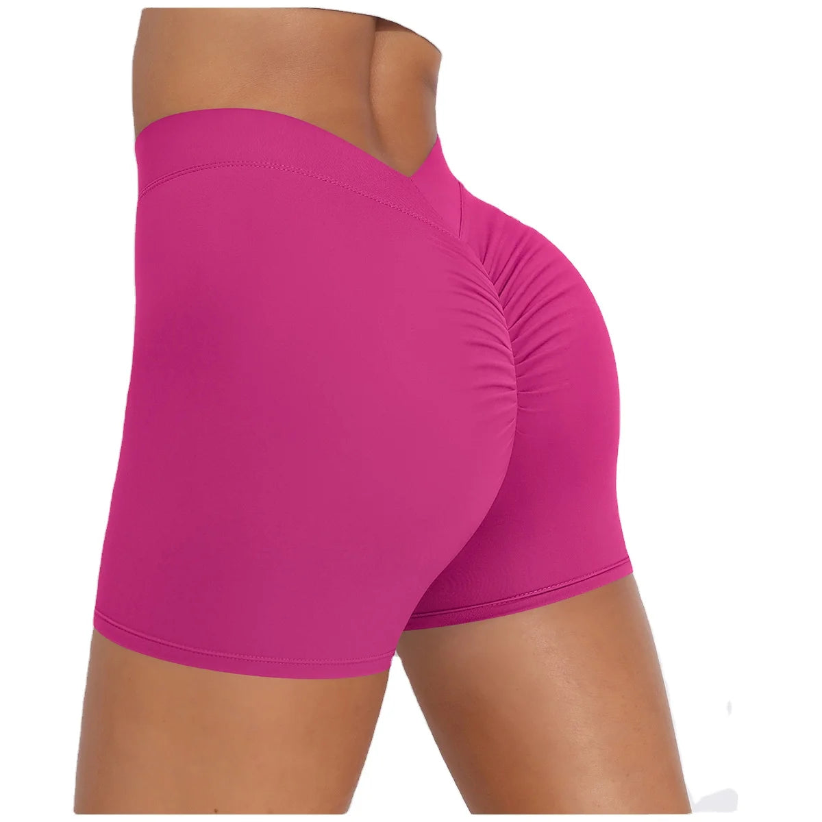 GC Elastic Brushed Yoga Pants With V Waist Hip-lifting and Tummy-control Tight Shorts for Running and Fitness MegaBDM