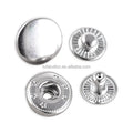 Manufacturer Metal Snaps Buttons Fastener Spring Snap 15MM Heavy Duty Nickel Brass Button for Garment