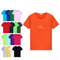 Bangladesh China Factory Price Wholesale CVC Cotton Round Neck T Shirt Loose Fit Short Sleeve Solid Color Basic T Shirt
