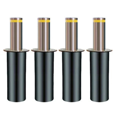 Anixa Bollard Barrier 304 Grade Water Proof Anti- Vehicle Security Barrier Remote Control Hydraulic Automatic Telescope Bollard MegaBDM