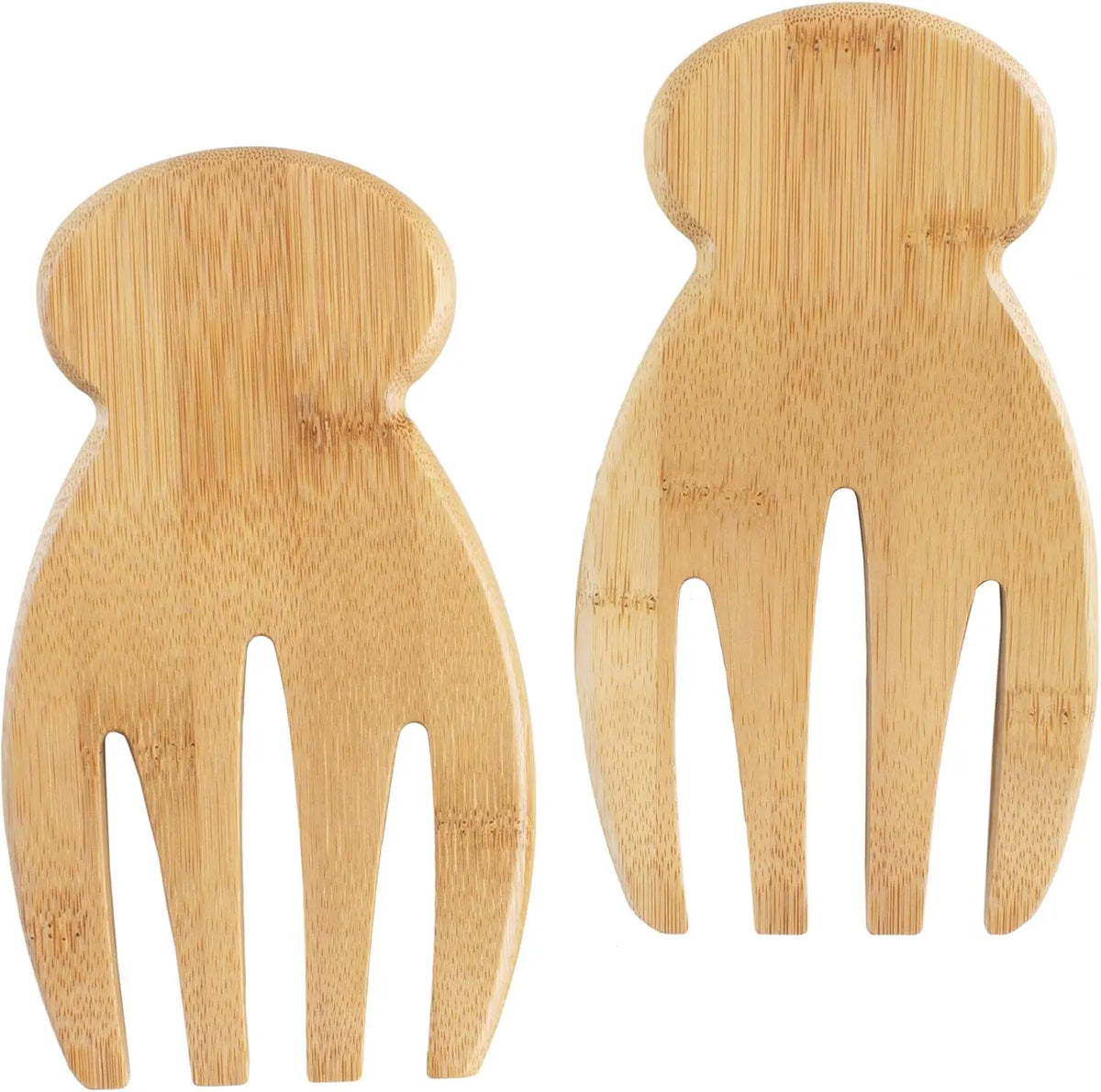 Bamboo Salad Serving Utensils for Serving & Tossing Totally Bamboo Salad Hands MegaBDM