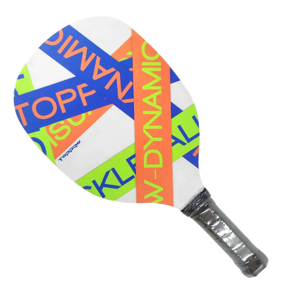 Fully customizable OEM ODM Wooden Pickleball Paddle with Rough Surface for Squash Balls