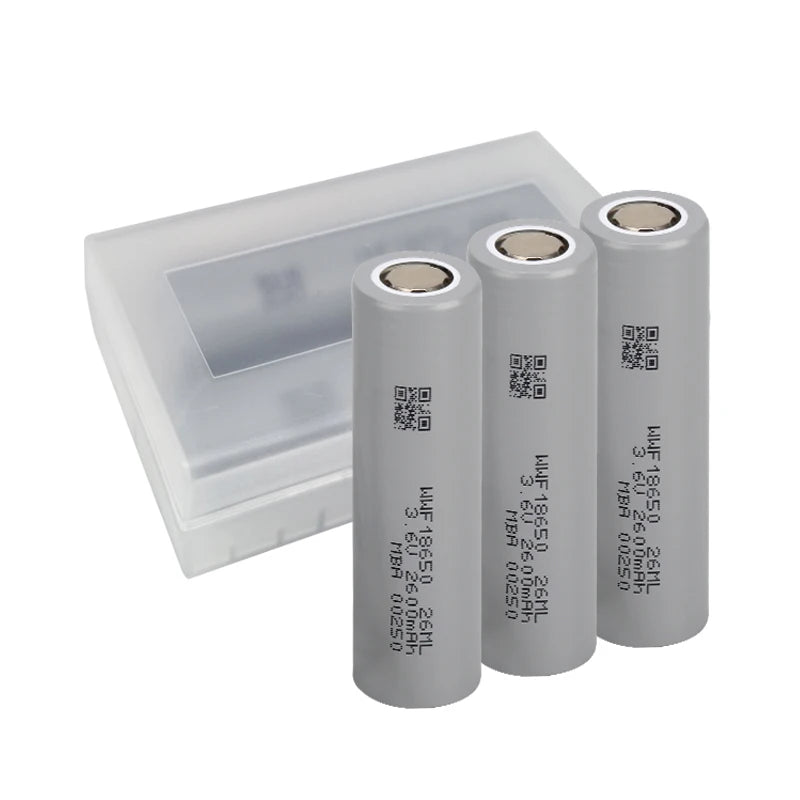 WORWORF 26ML 18650 Cylindrical Lithium Ion Battery 2600mAh 7.8A Rechargeable Low Temperature Cells 2600mAh 7.8A Rechargeable