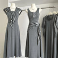 2025 Summer Women's Basics Sets Sleeveless Top And Knitted Dress Set Ropa Wholesale