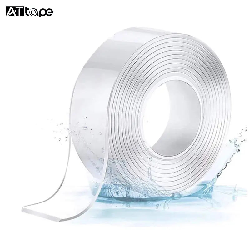 Factory Supplier Wholesale Acrylic Pressure Sensitive Waterproof Double Sided Nano Suction Masking Tape Washable Waterproof