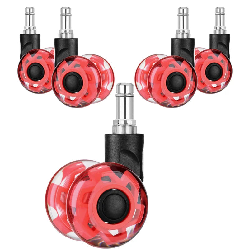 5PCS 2inch Swivel Office Chair Casters PP Wheels Silent Design Durable 50kg Load Capacity Modern Multi-Purpose Furniture Caster MegaBDM