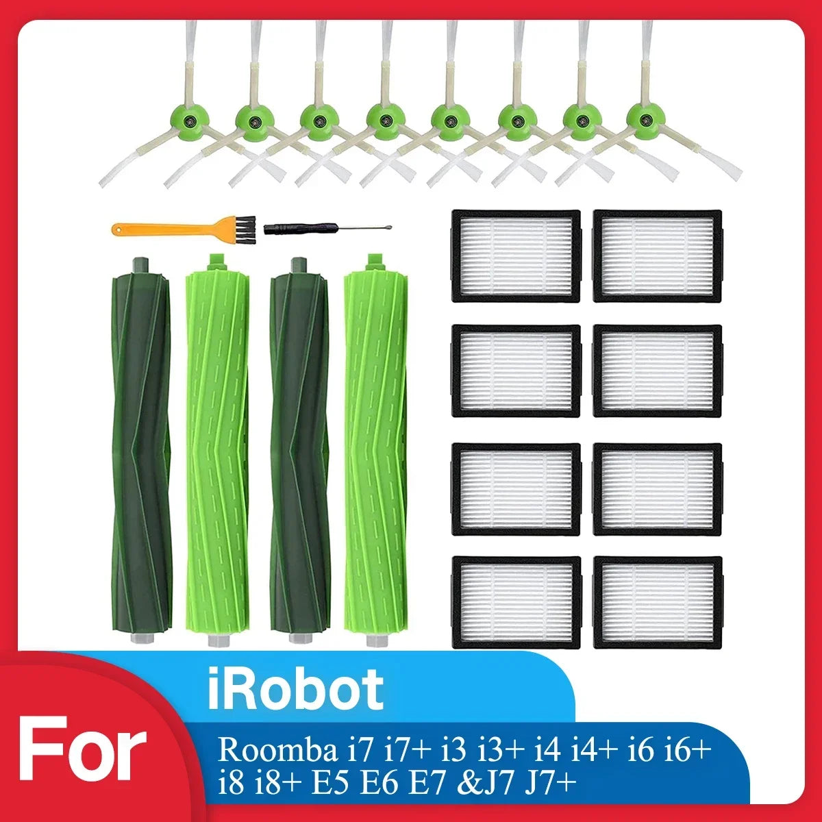 Replacement Parts for iRobot Roomba i7 i7+ i3 i3+ i4 i4+ i6 i6+ i8 i8+ E5 E6 E7 &J7 J7+ Vacuum Cleaner