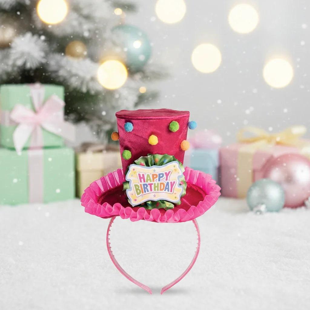 Birthday Party Decoration Happy Birthday Hat in Number Shape Made of Durable Polyester Cap