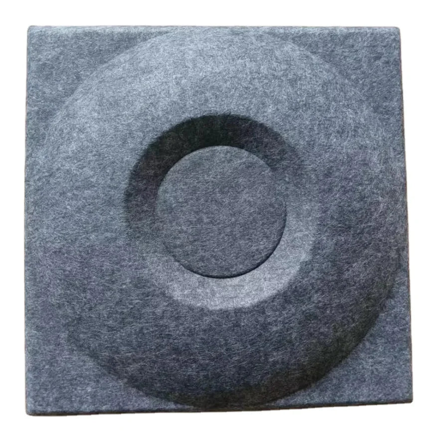 Mold 3D Recycled PET Felt Acoustic Tiles Soundproof 3D Polyester Fiber Acoustic Wall Panels for Interior Decor