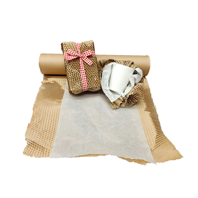 Eco-Friendly Recyclable Kraft Paper Wrapping Honeycomb packing paper Sustainable Packaging Material