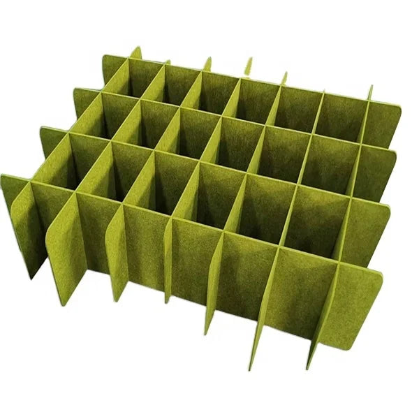 Modern Design Acoustic Ceiling Baffles Panels PET Acoustic Polyester Felt Grooved Panel for Living Room Hotel Hall