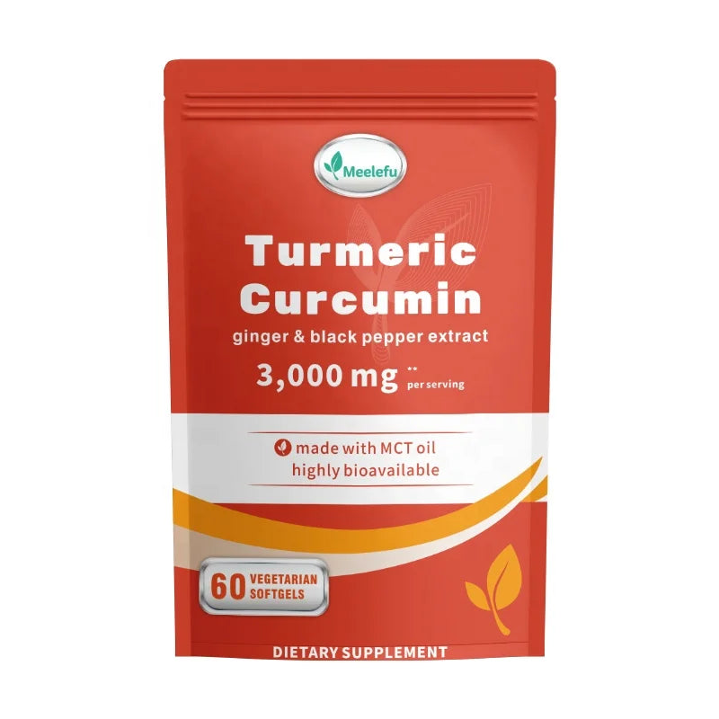 Private Label Turmeric Curcumin Softgel With Turmeric PiPerine Pepper and Ginger for Health Energy and Vitality