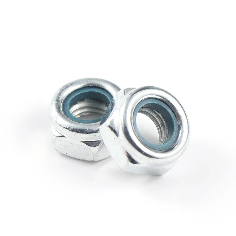 Stainless Steel Anti-loose Self-locking Nut Non-slip Lock Hexagon Nut Lock Hex Flange Nylon Lock Nut