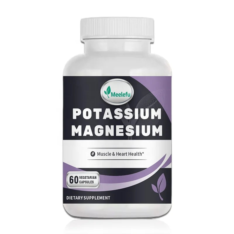 Custom Potassium Magnesium Capsules for Heart Health for Blood with Potassium Magnesium Minerals