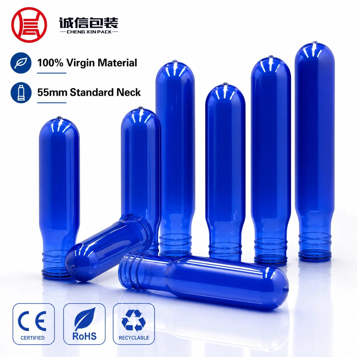 5 Gallon Pet Preform 680G 700G 730G 750G 800G 55Mm Neck Size Pet Preform 20 Liter Plastic Bottle 650g 600g 630g 790g 780g
