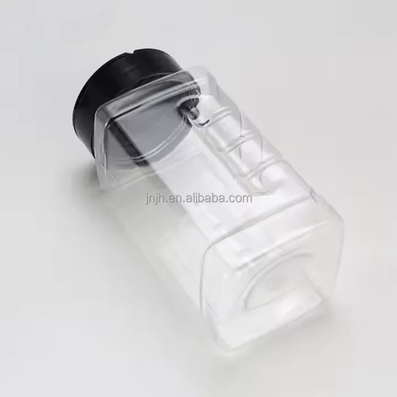 Seasoning Bottle 500ml Square PET Transparent Pepper Barbecue Sprinkle Kitchen Storage sealed Food-grade with Lid