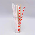 Wholesale Customized White Paper Disposable Straws with Logo for Travel Packing
