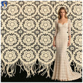 YX1458 B2B Manufacturer 150gsm Custom Color Openwork Guipure Lace Fabric 120CM Wide Polyester Embroidery for Dressmaking MegaBDM