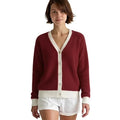 Custom Made OEM ODM Ladies Winter Cardigan Fashion Sweater Jumper Fuzzy Jacquard Long Sleeves Warm Knitwear Casual Nylon V-neck