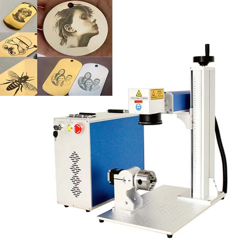 Custom Necklace Photo Name Necklace Metal Plastic Bottle Ring Engraving Fiber Laser Marking Machines MegaBDM