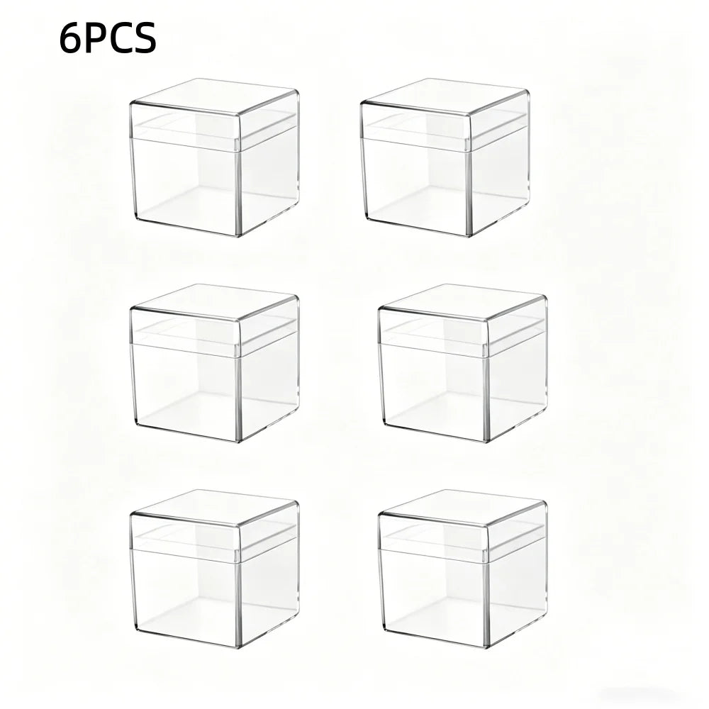 Element Storage Box Fits 0.39in Element BlocksDecorative Storage BoxJewelry Display BoxMini Pill BoxClear Display Box (6PCS)