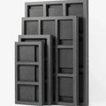 Factory Custom Holds Sport Cards  Baseball Card Collection Carbon Fiber  Display Case  EVA Foam Insert for Trading Cards Show