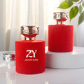 100ml Luxury Round Velvet Glass Perfume Bottle with Electroplated ABS Cap Fine Mist Sprayer Refillable Fragrance Bottle MegaBDM