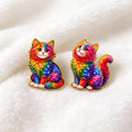 Colored Cats Soft Enamel Pin Lapel Pins for Backpack Men Brooch for Clothes Women Metal Badges Jewelry Accessories MegaBDM