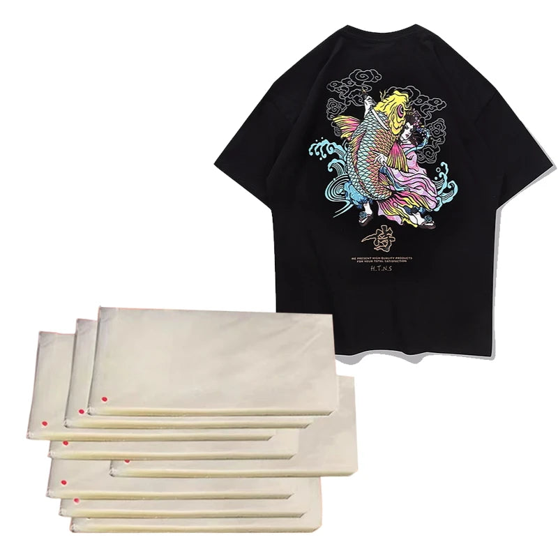 PVA Water-based Blank Heat Transfer Film Vinyl Sheets Rolls Blanks Pet Transfer Film for T-shirt logo Printing