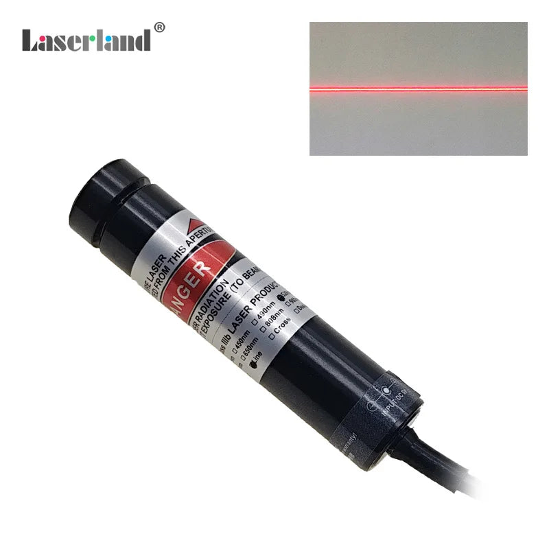 638nm Orange Red Laser Positioning Locator Module Laser Diode Line Generator  for Fabric Cutting Alignment Sawmill Wood