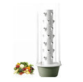 Smart Vertical Hydroponic Tower with Foldable LED Grow Light for Indoor Commercial Agriculture